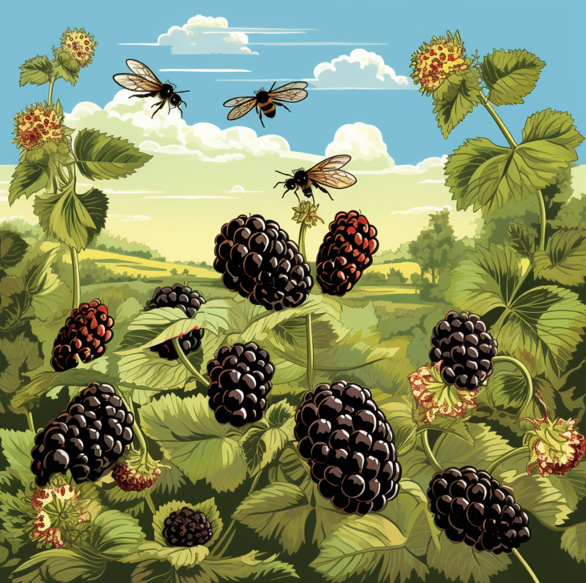 Blackberry: Raw Honey 12 oz