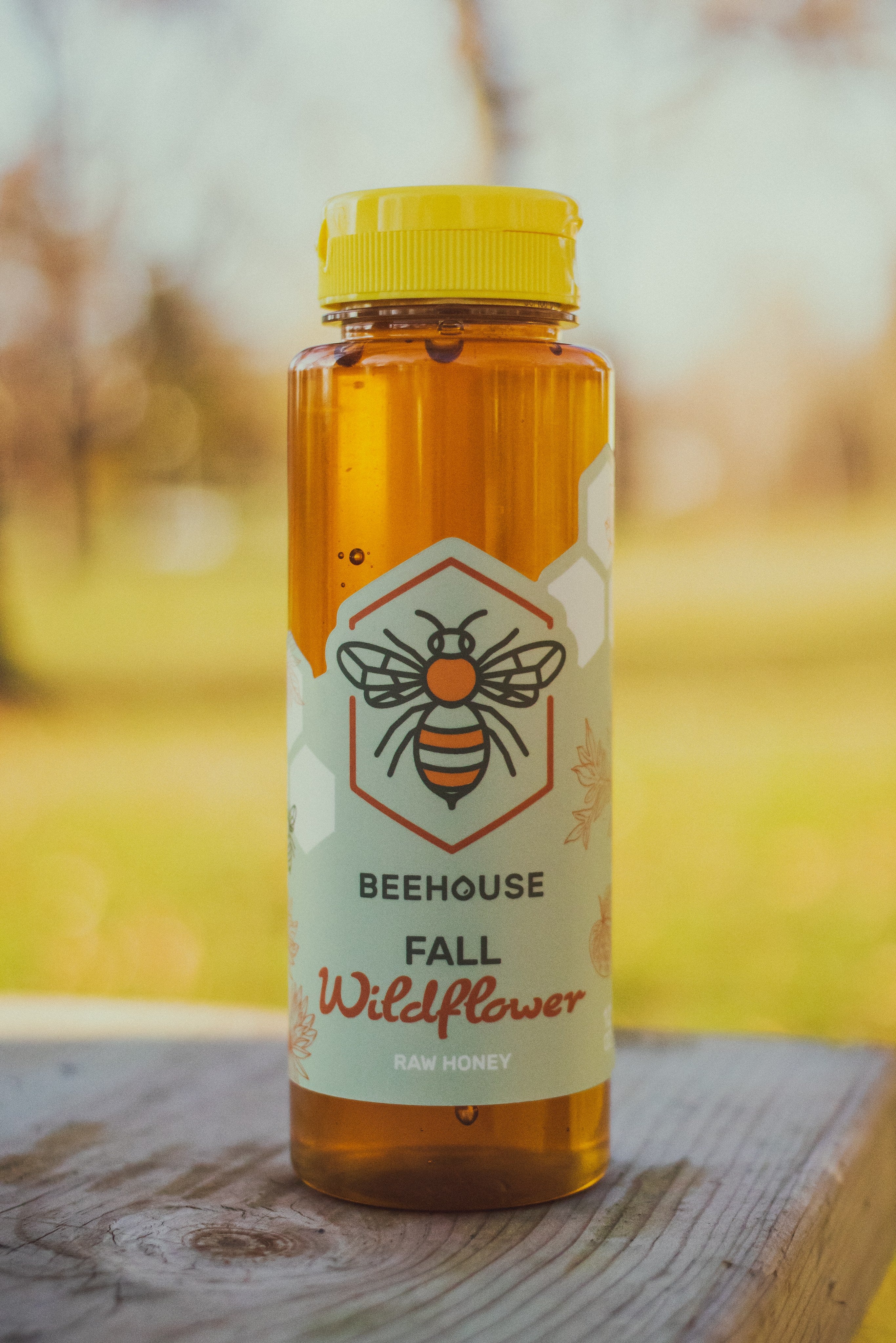 Fall Wildflower: Raw Honey 12 oz Squeeze